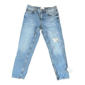 ASOS Men’s Light Wash Distressed Jeans W32" x L32" NWT‎ Slim Straight Silhoutte